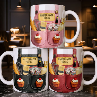 Master Baker And Delightful Baker's Craft - Personalized Custom Coffee Mug - JBS094_MG