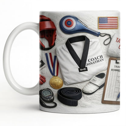 To My Coach, Thank You For Guidance And Support - Personalized Custom Coffee Mug - JBS101_MG