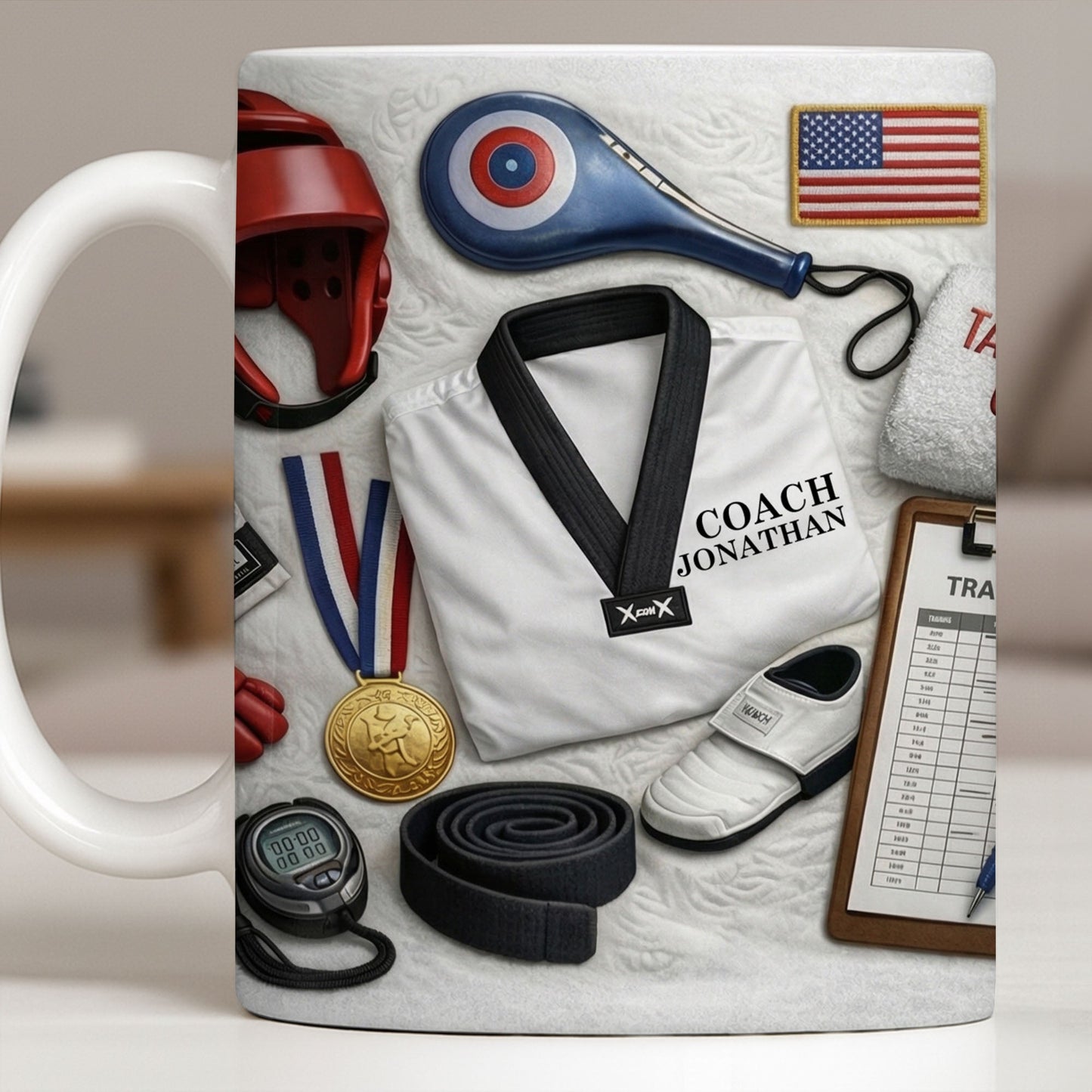 To My Coach, Thank You For Guidance And Support - Personalized Custom Coffee Mug - JBS101_MG