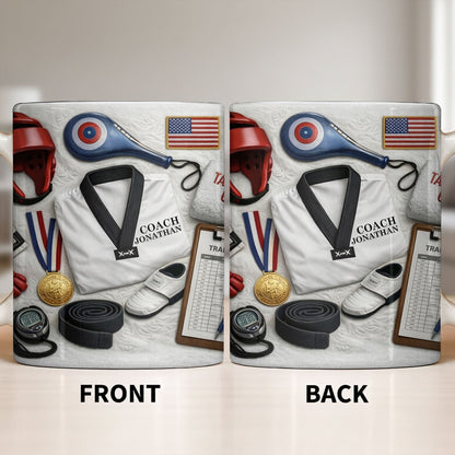 To My Coach, Thank You For Guidance And Support - Personalized Custom Coffee Mug - JBS101_MG