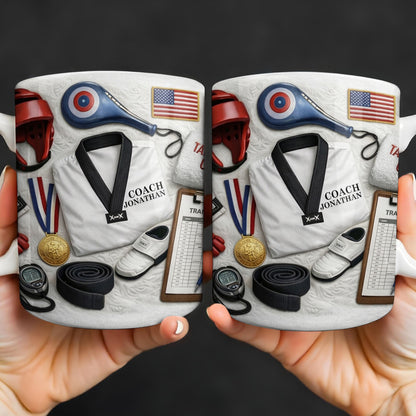 To My Coach, Thank You For Guidance And Support - Personalized Custom Coffee Mug - JBS101_MG