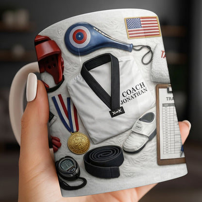 To My Coach, Thank You For Guidance And Support - Personalized Custom Coffee Mug - JBS101_MG