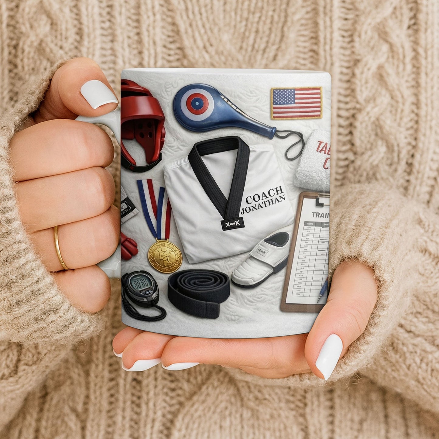 To My Coach, Thank You For Guidance And Support - Personalized Custom Coffee Mug - JBS101_MG