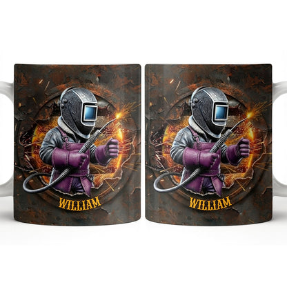 Customize Your Unique Welder Coffee Mug - Personalized Custom Coffee Mug - JBS102_MG