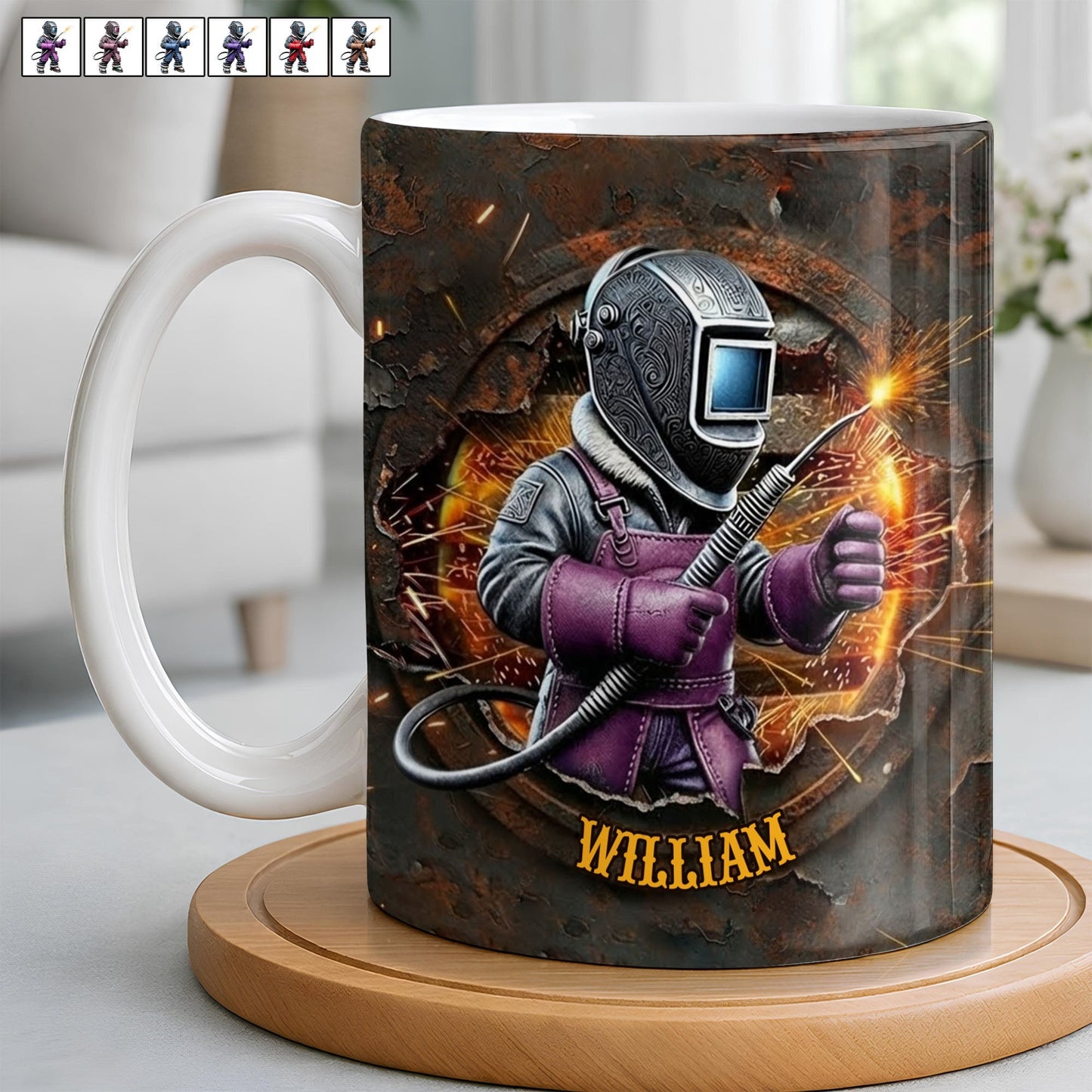 Customize Your Unique Welder Coffee Mug - Personalized Custom Coffee Mug - JBS102_MG