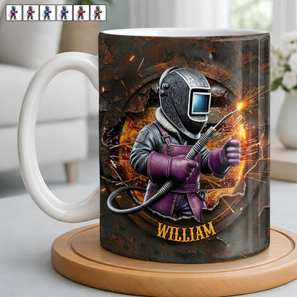 Customize Your Unique Welder Coffee Mug - Personalized Custom Coffee Mug - JBS102_MG