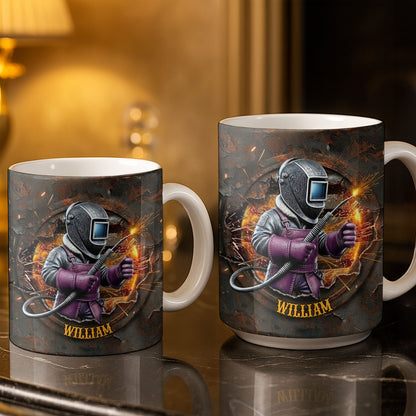 Customize Your Unique Welder Coffee Mug - Personalized Custom Coffee Mug - JBS102_MG