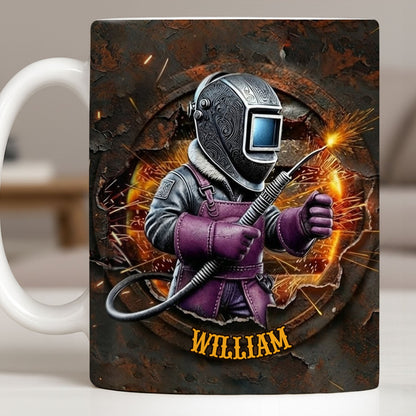 Customize Your Unique Welder Coffee Mug - Personalized Custom Coffee Mug - JBS102_MG