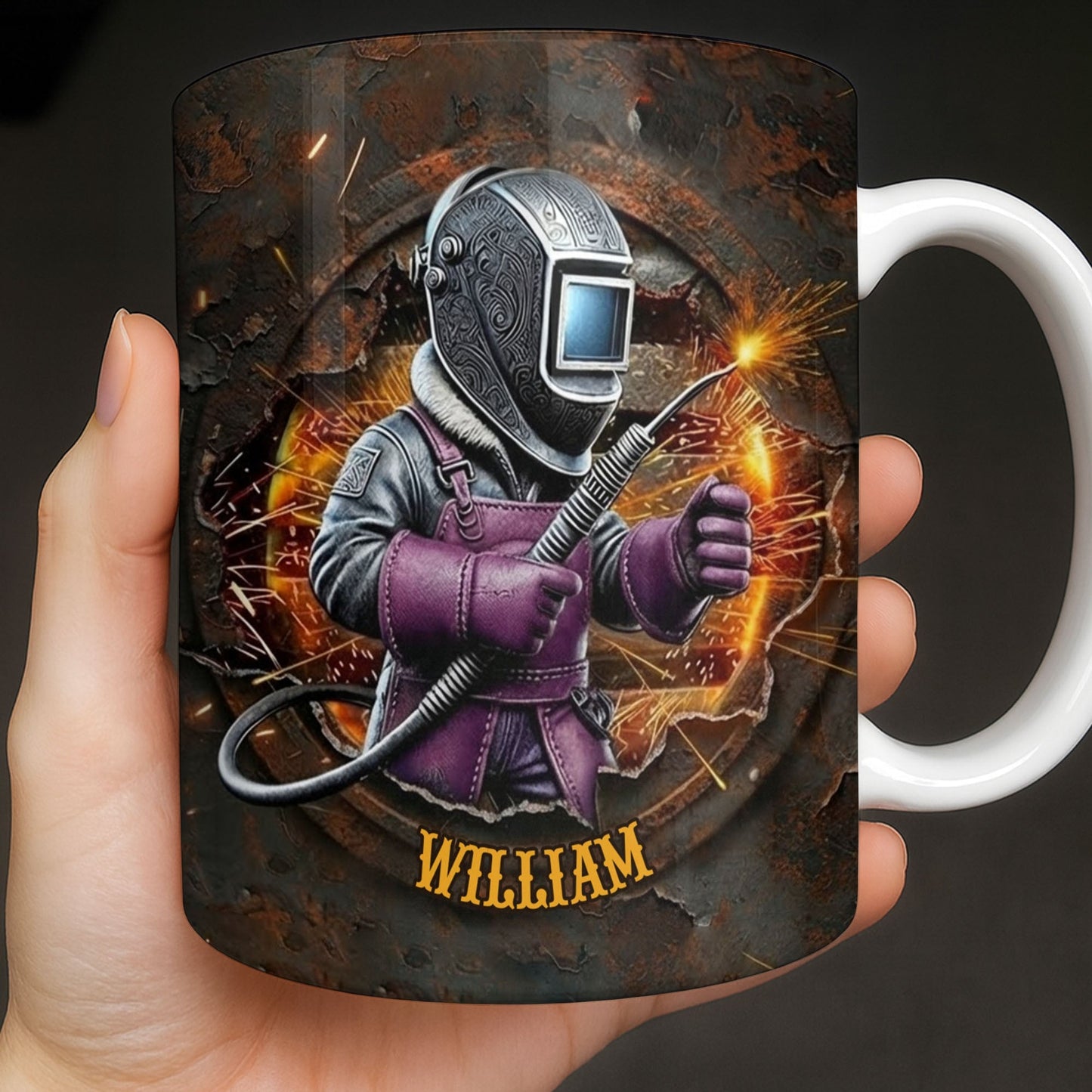 Customize Your Unique Welder Coffee Mug - Personalized Custom Coffee Mug - JBS102_MG