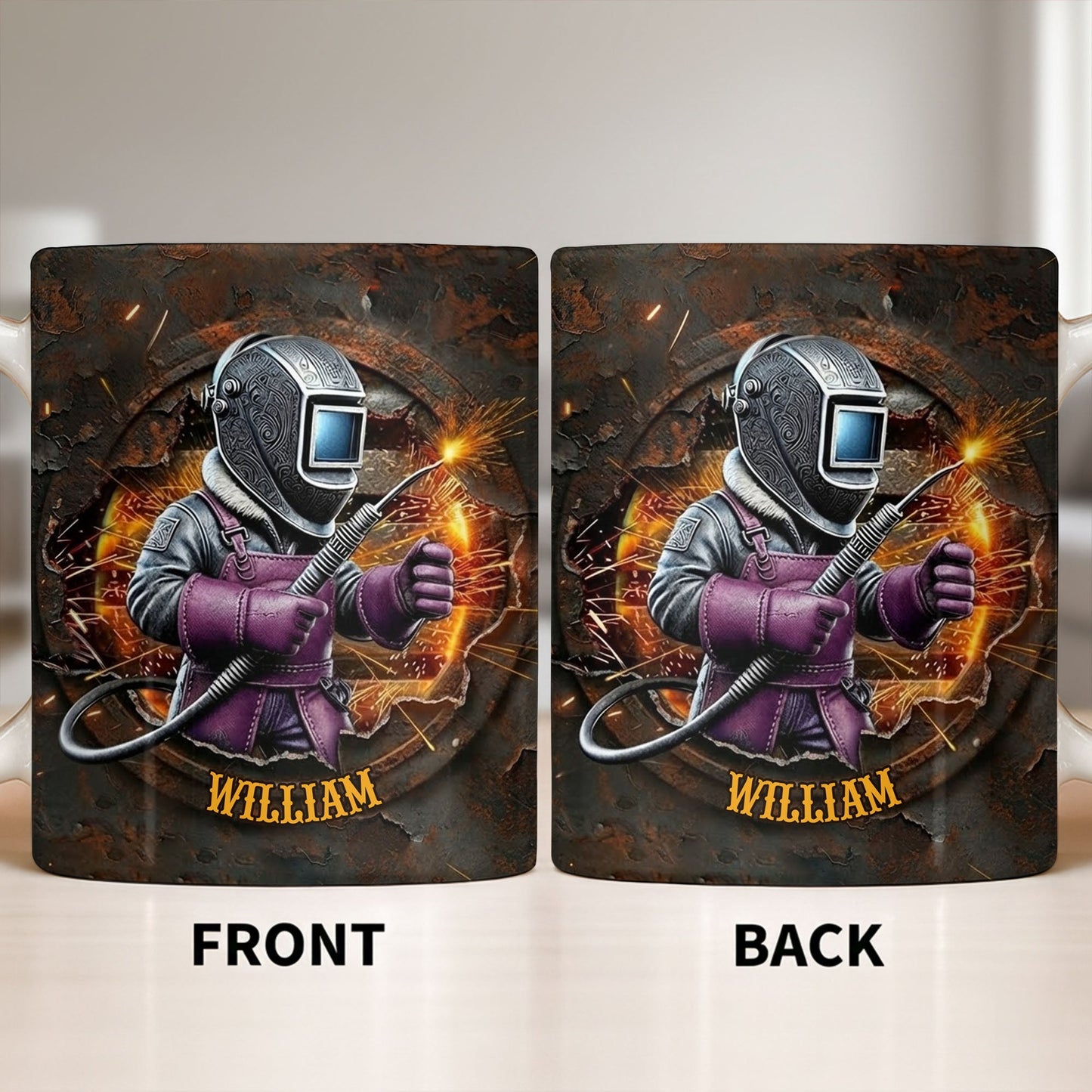 Customize Your Unique Welder Coffee Mug - Personalized Custom Coffee Mug - JBS102_MG