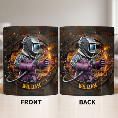 Customize Your Unique Welder Coffee Mug - Personalized Custom Coffee Mug - JBS102_MG