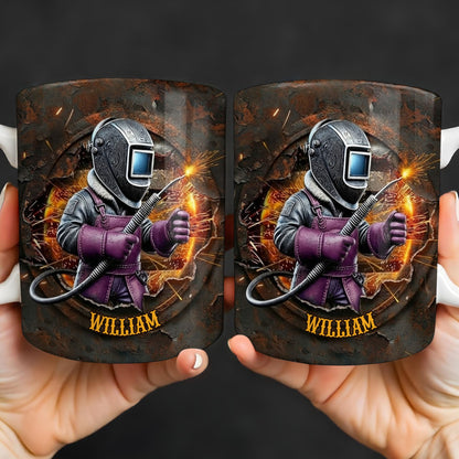 Customize Your Unique Welder Coffee Mug - Personalized Custom Coffee Mug - JBS102_MG