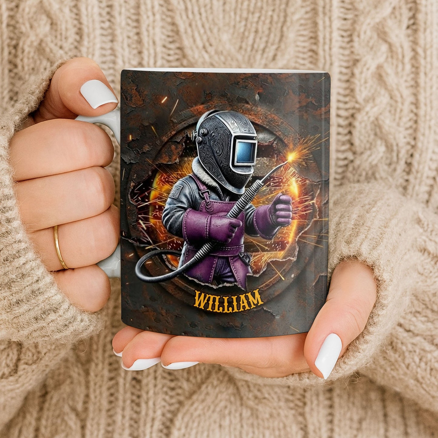 Customize Your Unique Welder Coffee Mug - Personalized Custom Coffee Mug - JBS102_MG