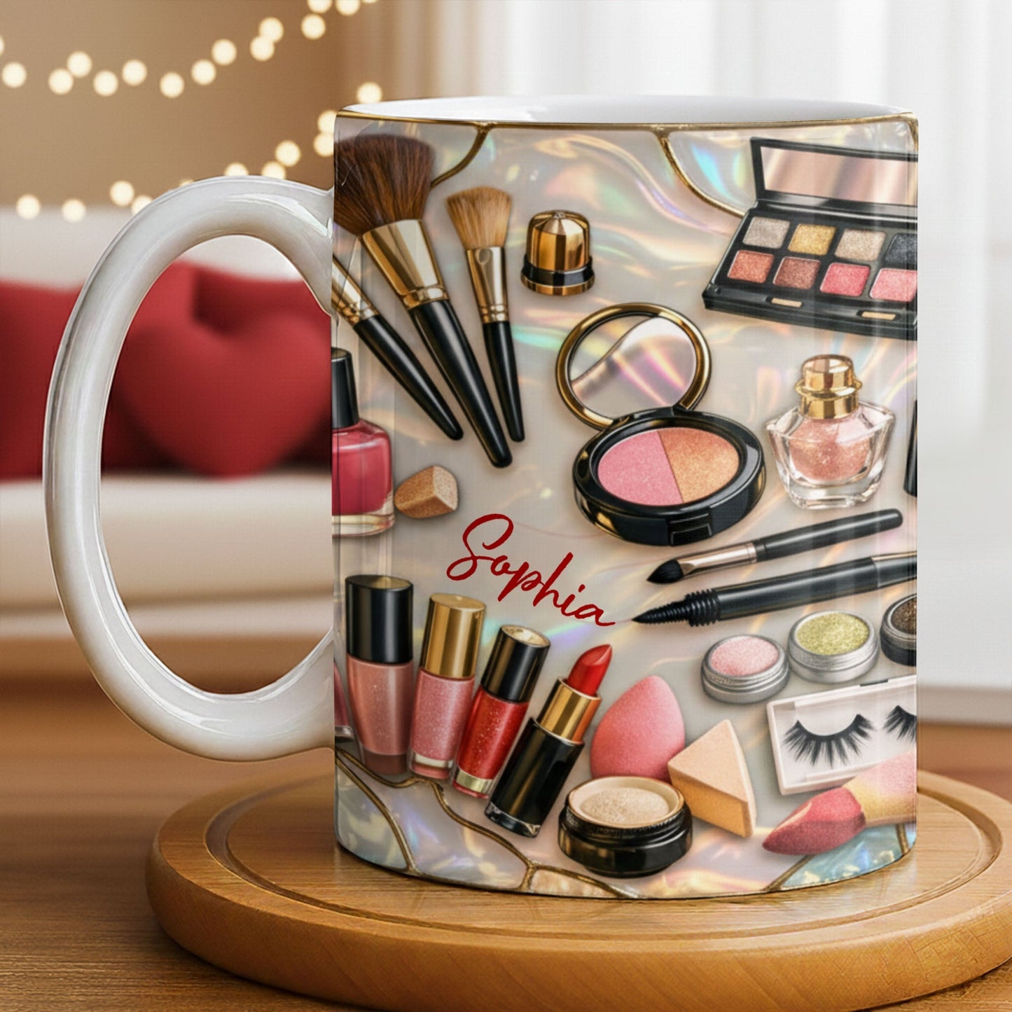 Capture The Elegance And Style Of Beauty Routine - Personalized Custom Coffee Mug - JBS105_MG