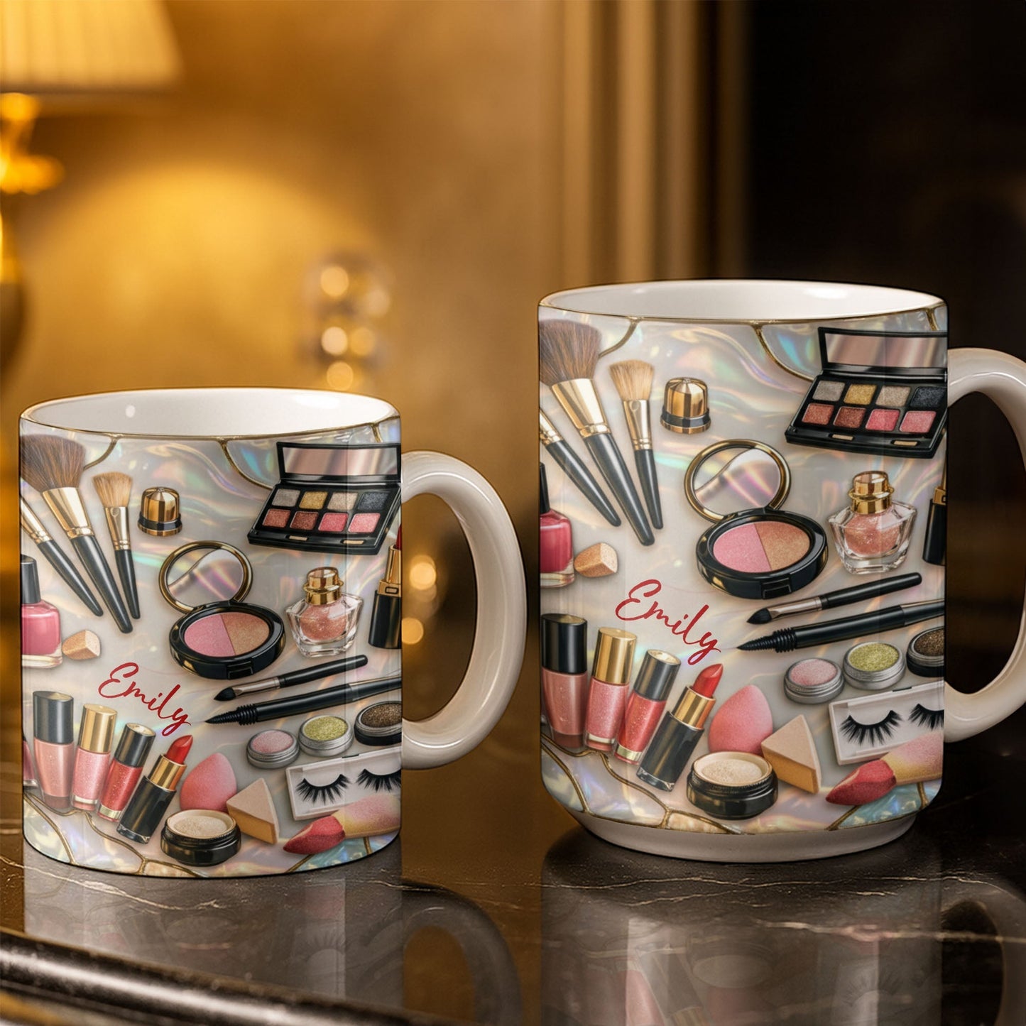 Capture The Elegance And Style Of Beauty Routine - Personalized Custom Coffee Mug - JBS105_MG