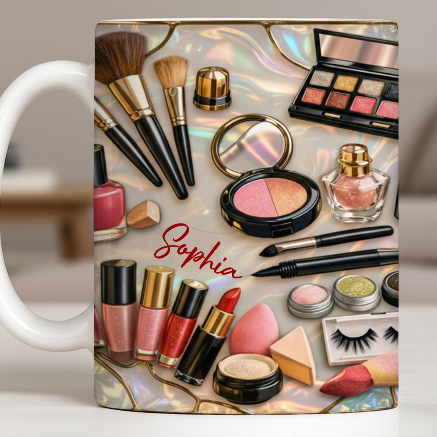 Capture The Elegance And Style Of Beauty Routine - Personalized Custom Coffee Mug - JBS105_MG