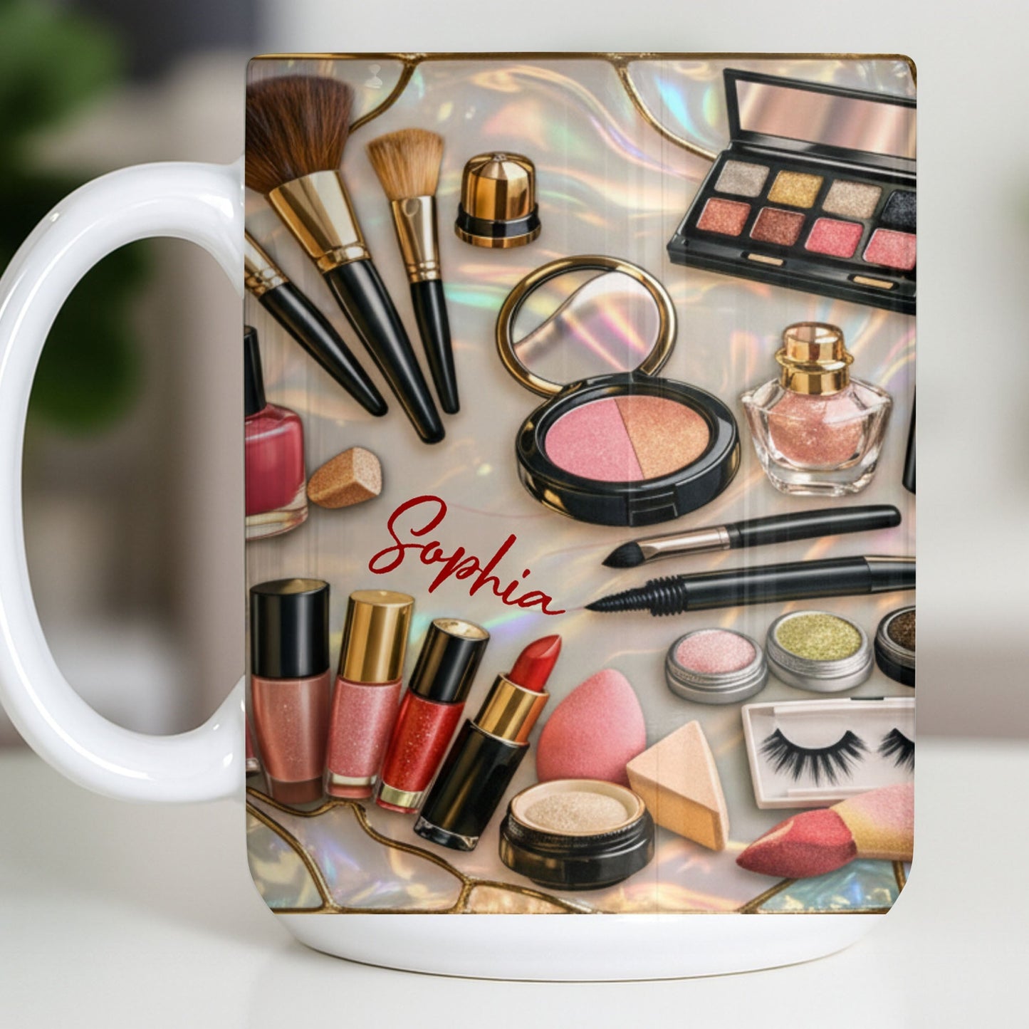 Capture The Elegance And Style Of Beauty Routine - Personalized Custom Coffee Mug - JBS105_MG