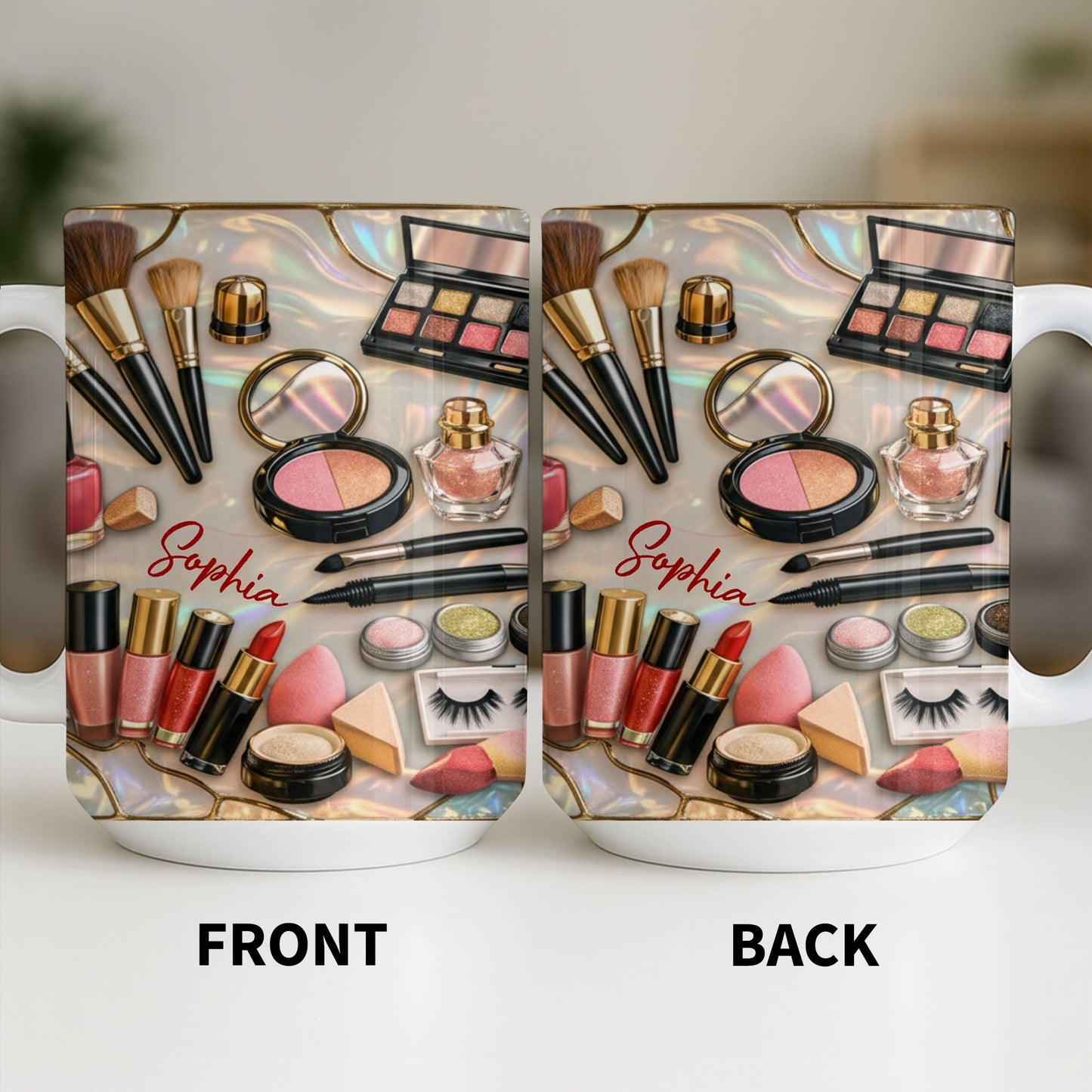Capture The Elegance And Style Of Beauty Routine - Personalized Custom Coffee Mug - JBS105_MG