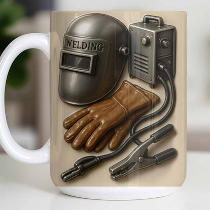 Celebrate Craftsmanship With Welding Tools Design - Personalized Custom Coffee Mug - JBS113_MG