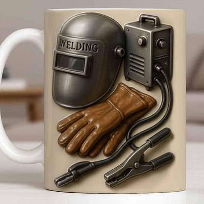 Celebrate Craftsmanship With Welding Tools Design - Personalized Custom Coffee Mug - JBS113_MG