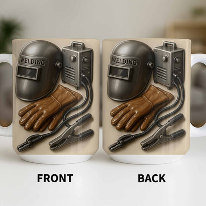 Celebrate Craftsmanship With Welding Tools Design - Personalized Custom Coffee Mug - JBS113_MG