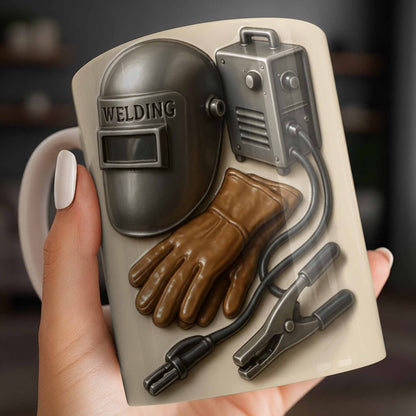 Celebrate Craftsmanship With Welding Tools Design - Personalized Custom Coffee Mug - JBS113_MG