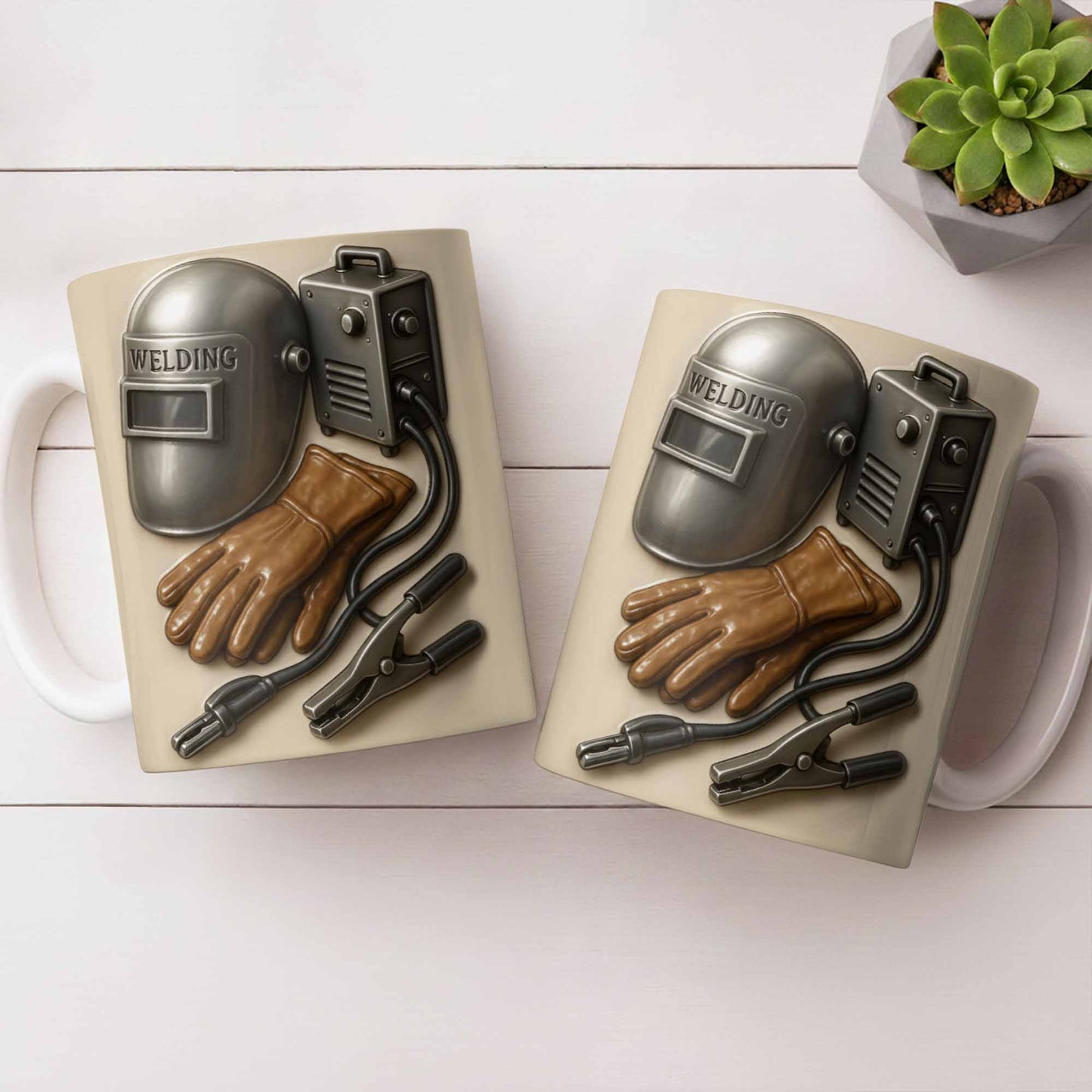 Celebrate Craftsmanship With Welding Tools Design - Personalized Custom Coffee Mug - JBS113_MG