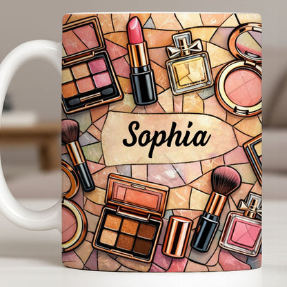My Makeup, Lipstick And Perfume - Personalized Custom Coffee Mug - JBS118_MG
