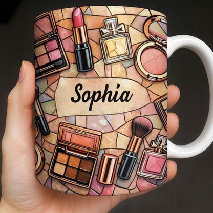 My Makeup, Lipstick And Perfume - Personalized Custom Coffee Mug - JBS118_MG