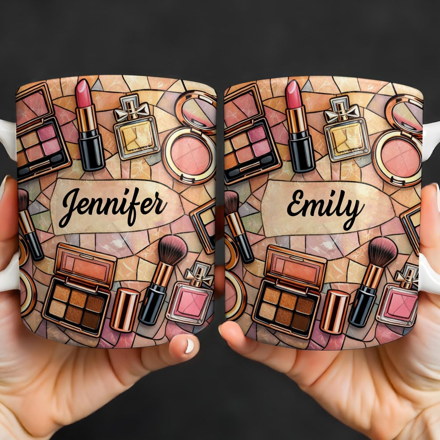 My Makeup, Lipstick And Perfume - Personalized Custom Coffee Mug - JBS118_MG