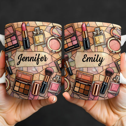 My Makeup, Lipstick And Perfume - Personalized Custom Coffee Mug - JBS118_MG