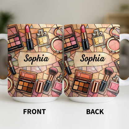 My Makeup, Lipstick And Perfume - Personalized Custom Coffee Mug - JBS118_MG
