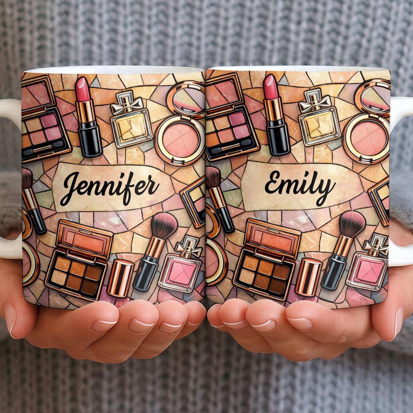 My Makeup, Lipstick And Perfume - Personalized Custom Coffee Mug - JBS118_MG