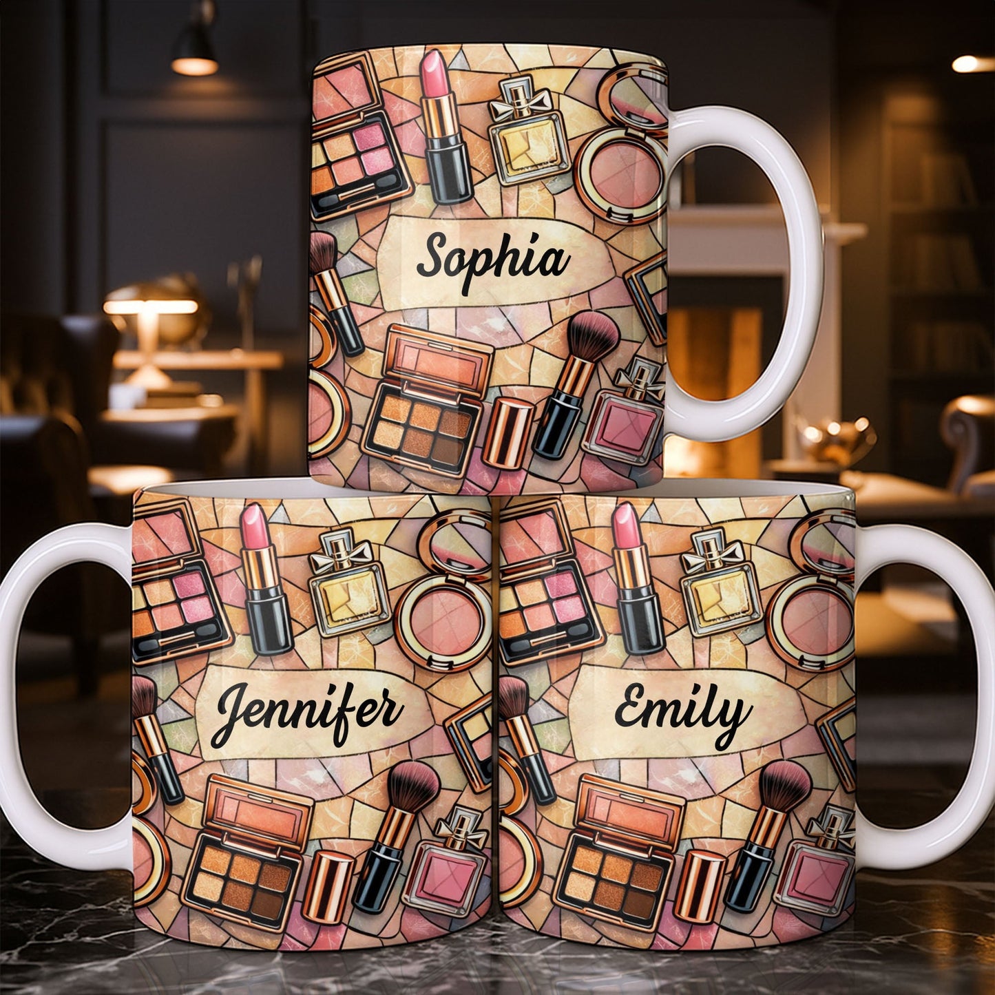My Makeup, Lipstick And Perfume - Personalized Custom Coffee Mug - JBS118_MG