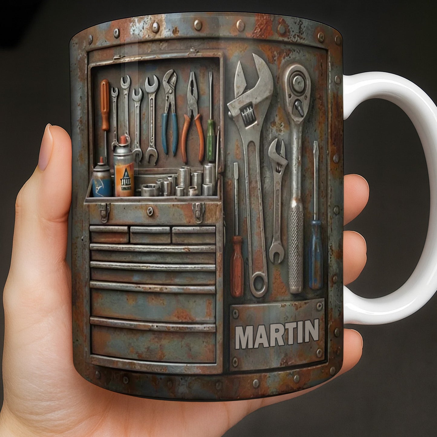 Personalized Custom Name and Tools Coffee Mug - Personalized Custom Coffee Mug - JBS121_MG