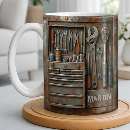 Personalized Custom Name and Tools Coffee Mug - Personalized Custom Coffee Mug - JBS121_MG