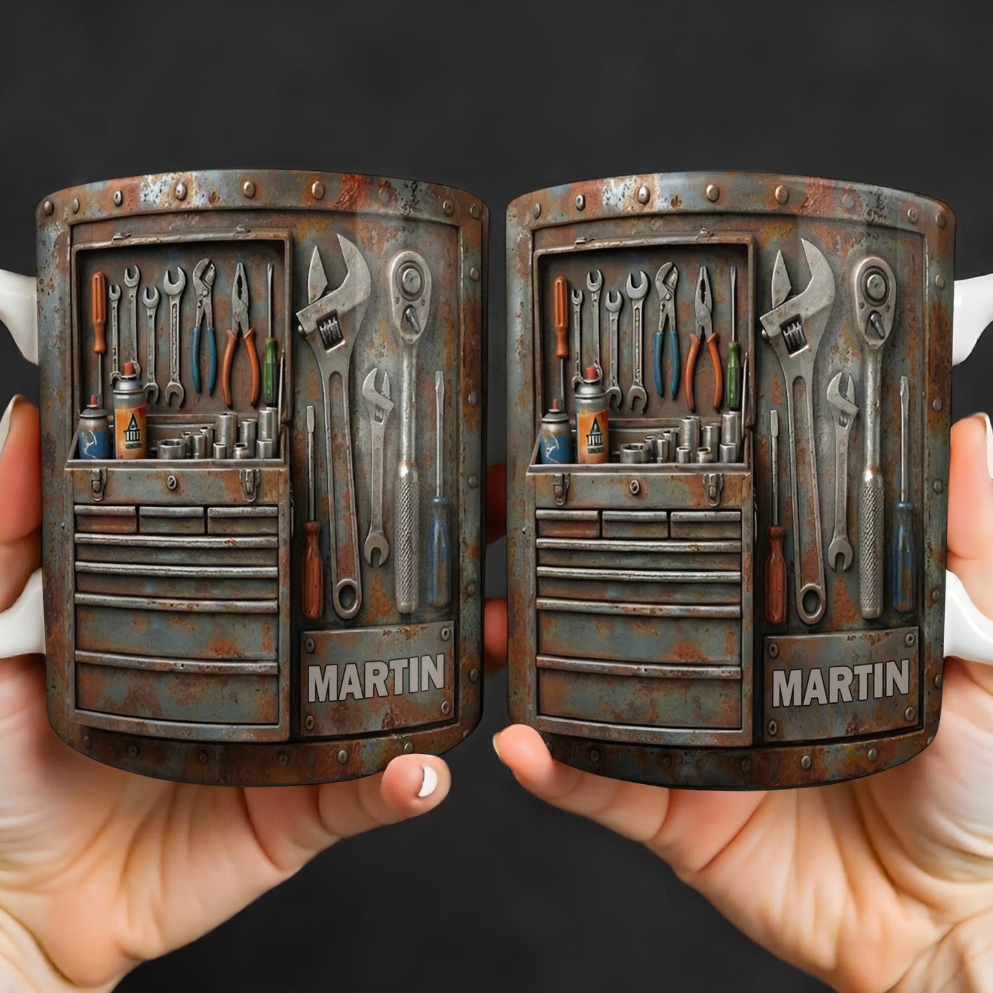 Personalized Custom Name and Tools Coffee Mug - Personalized Custom Coffee Mug - JBS121_MG