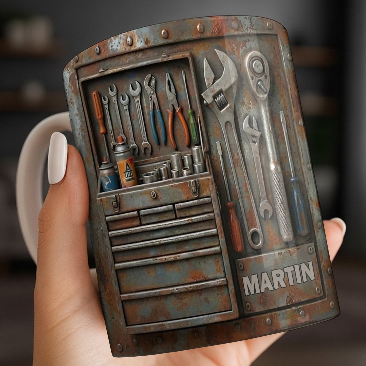 Personalized Custom Name and Tools Coffee Mug - Personalized Custom Coffee Mug - JBS121_MG