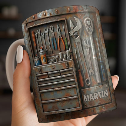 Personalized Custom Name and Tools Coffee Mug - Personalized Custom Coffee Mug - JBS121_MG