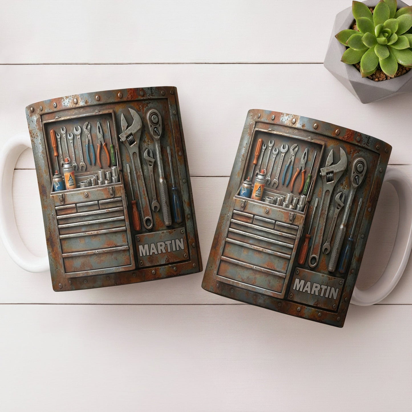 Personalized Custom Name and Tools Coffee Mug - Personalized Custom Coffee Mug - JBS121_MG