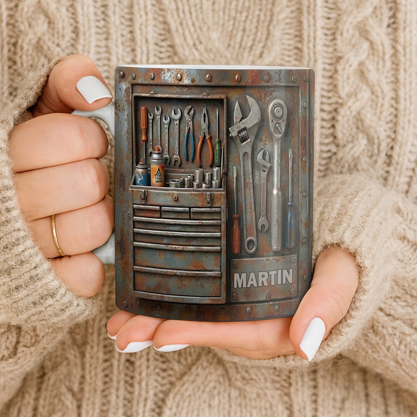 Personalized Custom Name and Tools Coffee Mug - Personalized Custom Coffee Mug - JBS121_MG