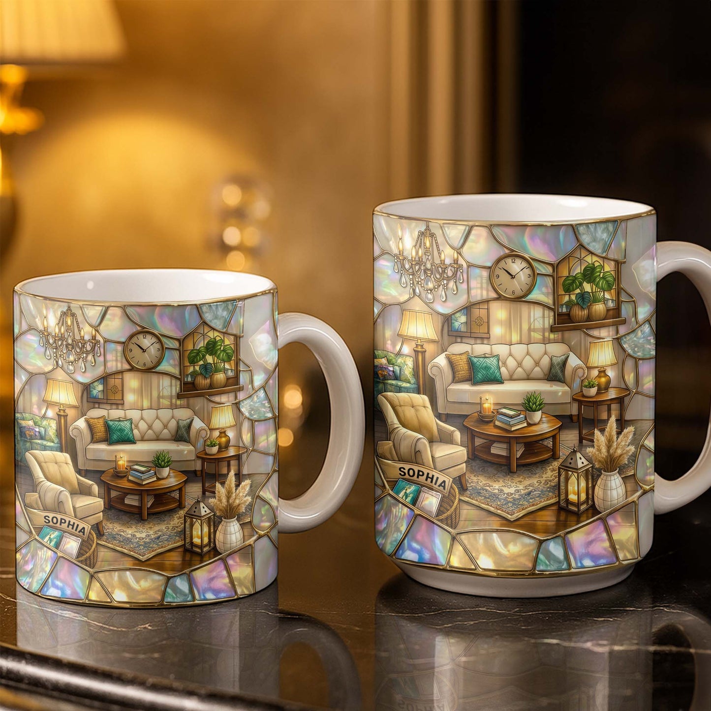 Welcome To Your Cozy Corner Featuring Interior Design Elements - Personalized Custom Coffee Mug - JBS130_MG