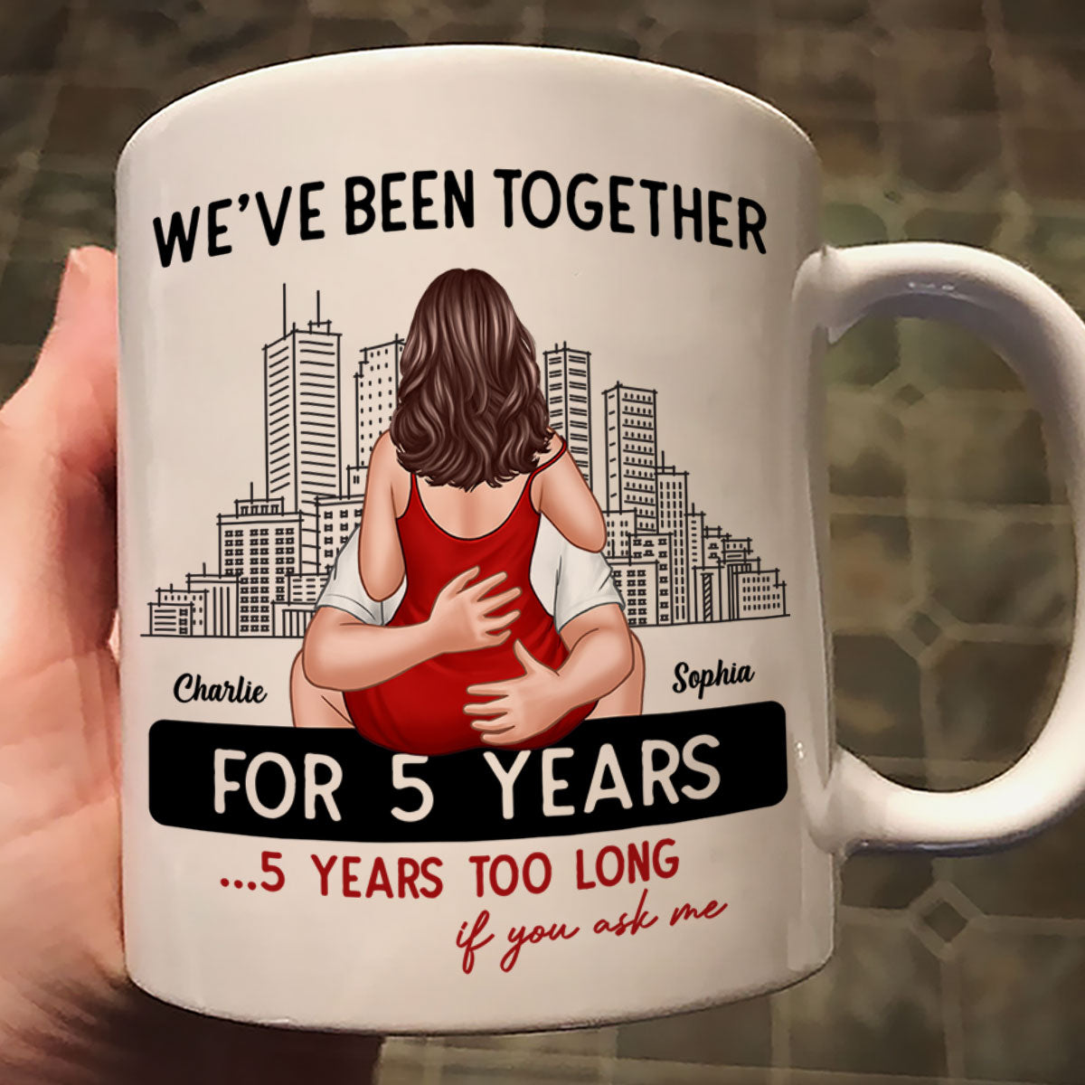 Funny Anniversary Gift For Couple Personalized Mug