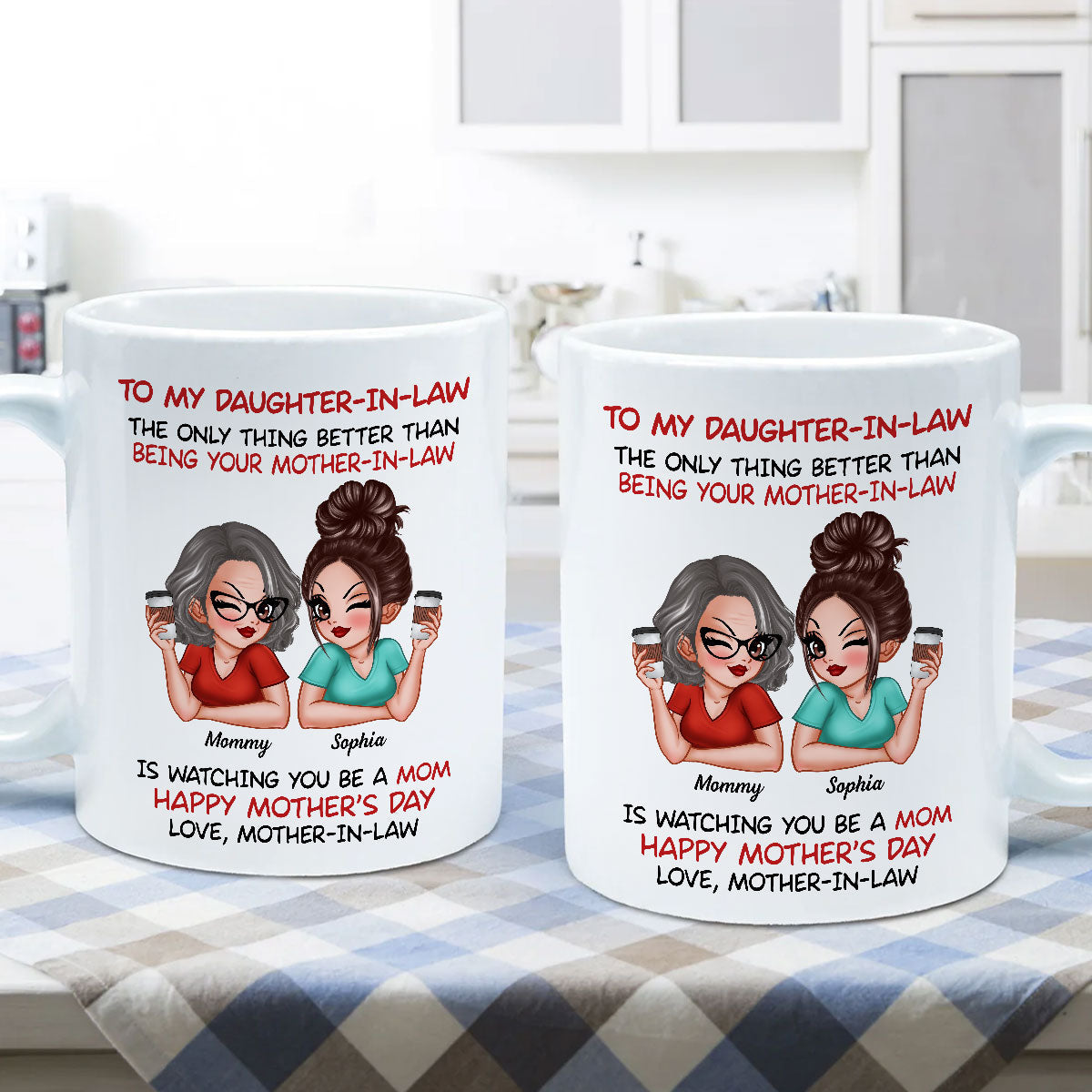 To My Daughter-In-Law Happy Mother's Day Personalized Mug