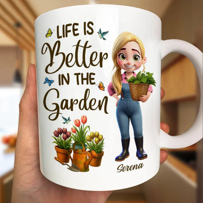 Just A Girl Who Loves Gardening - Personalized Mug