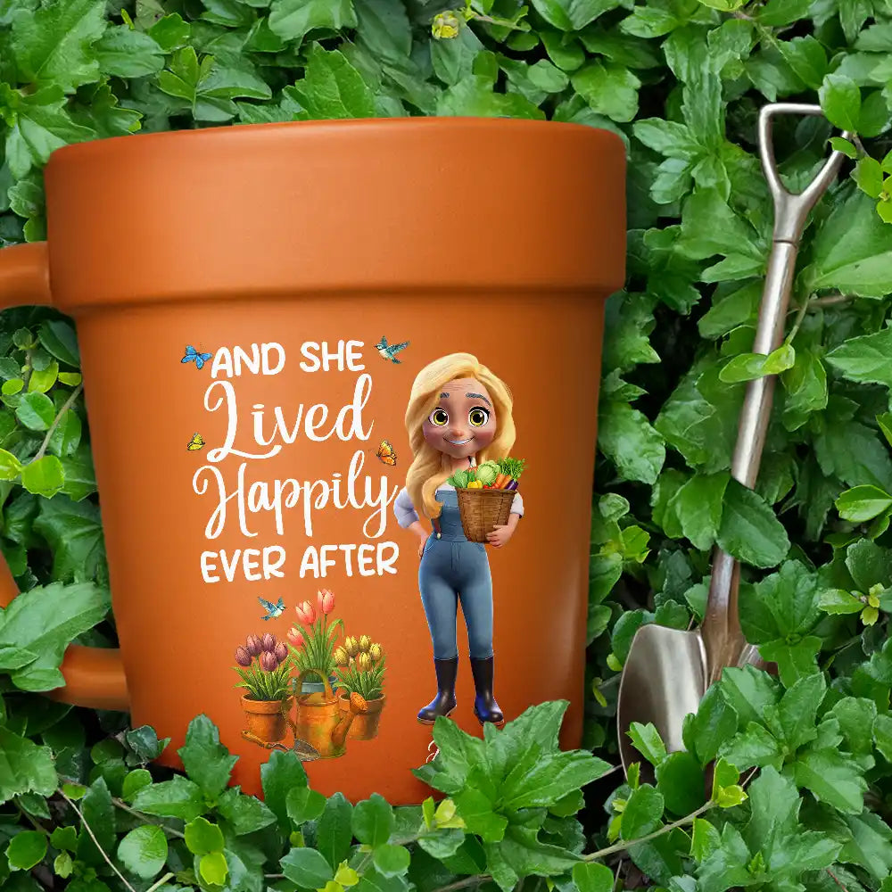 Just A Girl Who Loves Gardening - Personalized Plant Pot Ceramic Mug