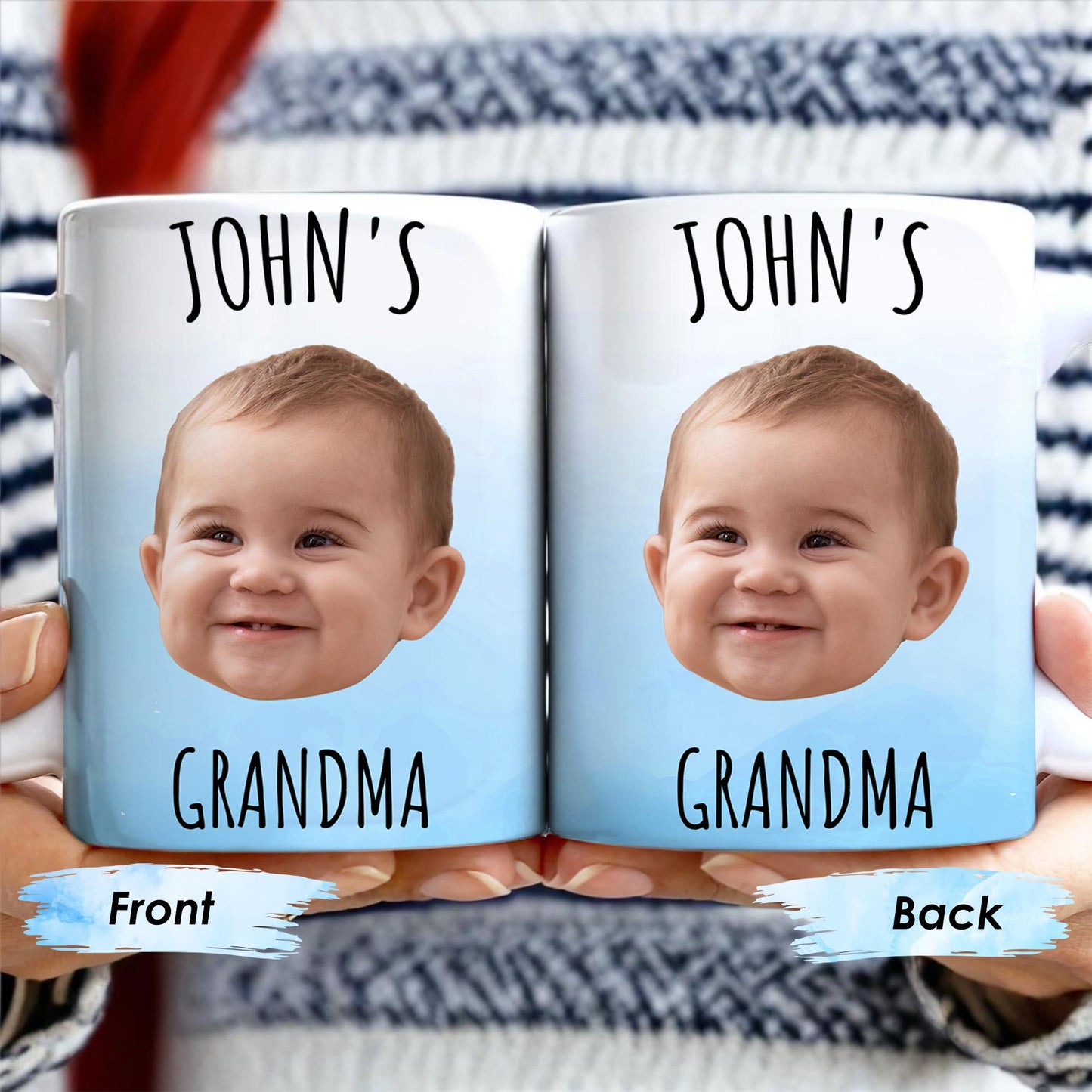 Celebrate Grandmotherhood With A Personalized Smile Mug - Personalized Custom Coffee Mug - KID014_MG