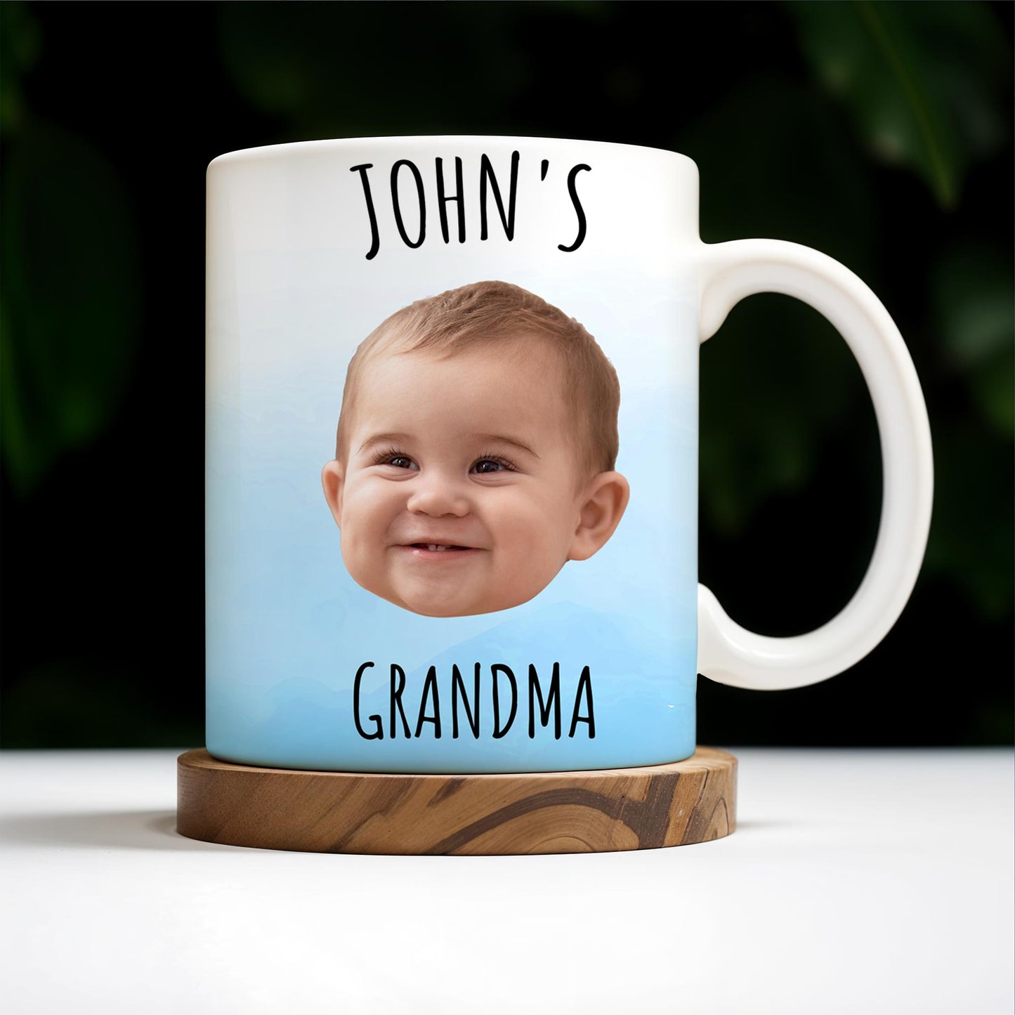 Celebrate Grandmotherhood With A Personalized Smile Mug - Personalized Custom Coffee Mug - KID014_MG