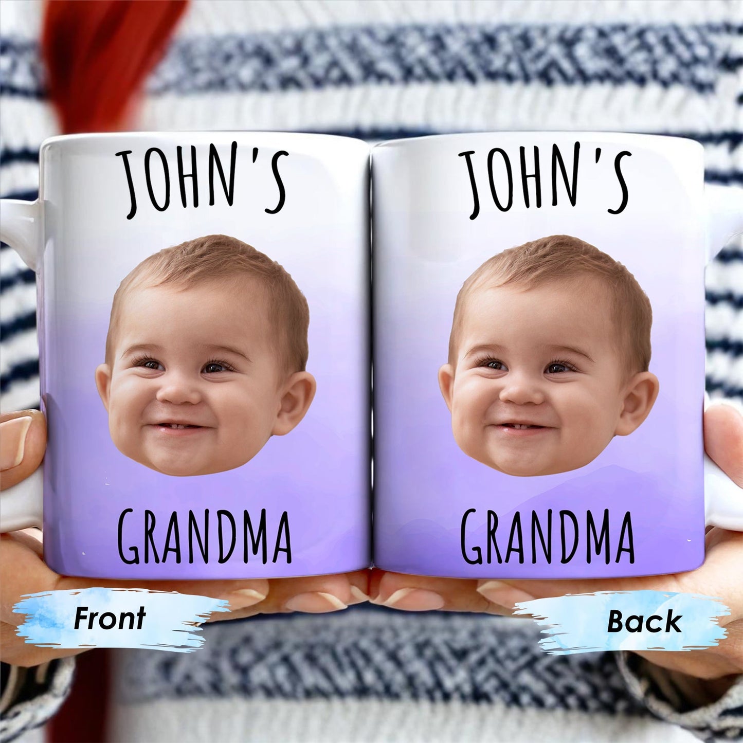 Celebrate Grandmotherhood With A Personalized Smile Mug - Personalized Custom Coffee Mug - KID014_MG