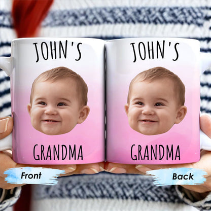 Celebrate Grandmotherhood With A Personalized Smile Mug - Personalized Custom Coffee Mug - KID014_MG